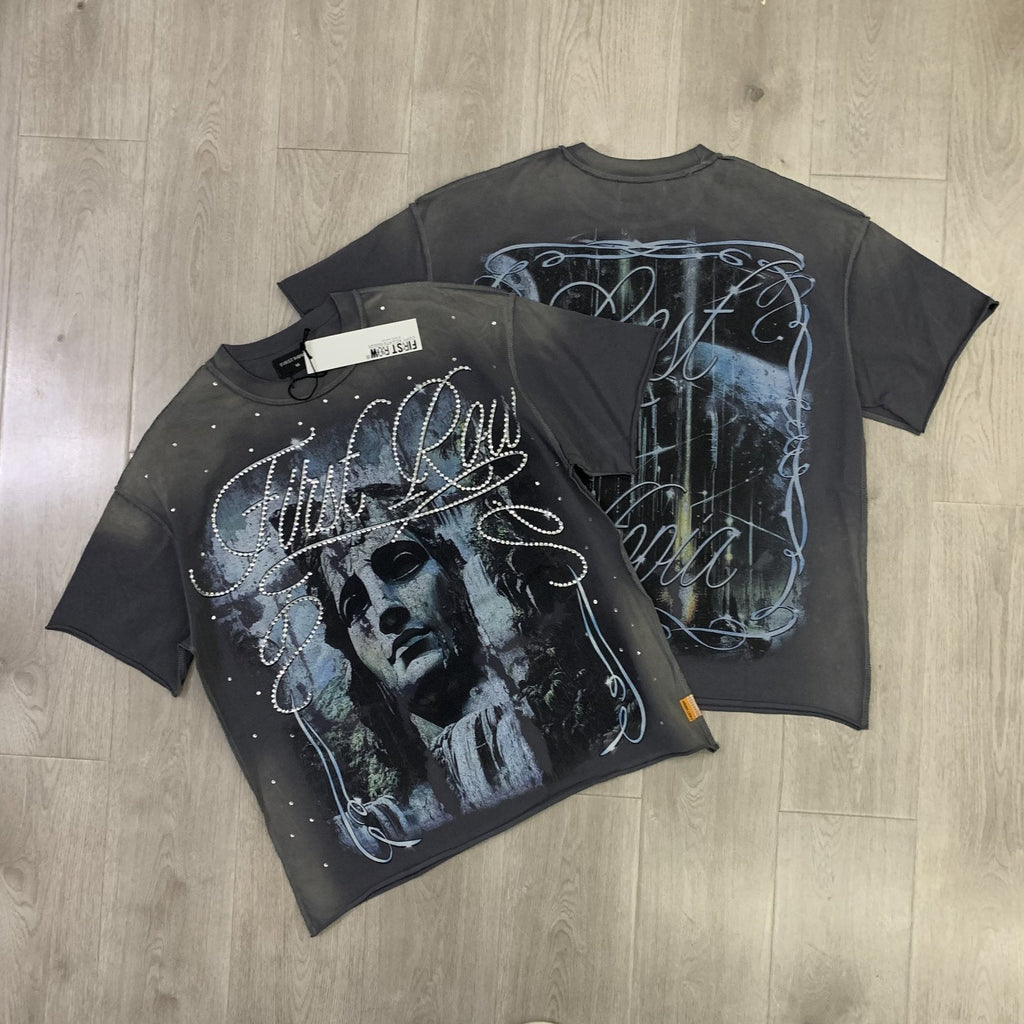 FIRST ROW Lost Utopia Unearth Cropped Graphic T-Shirt