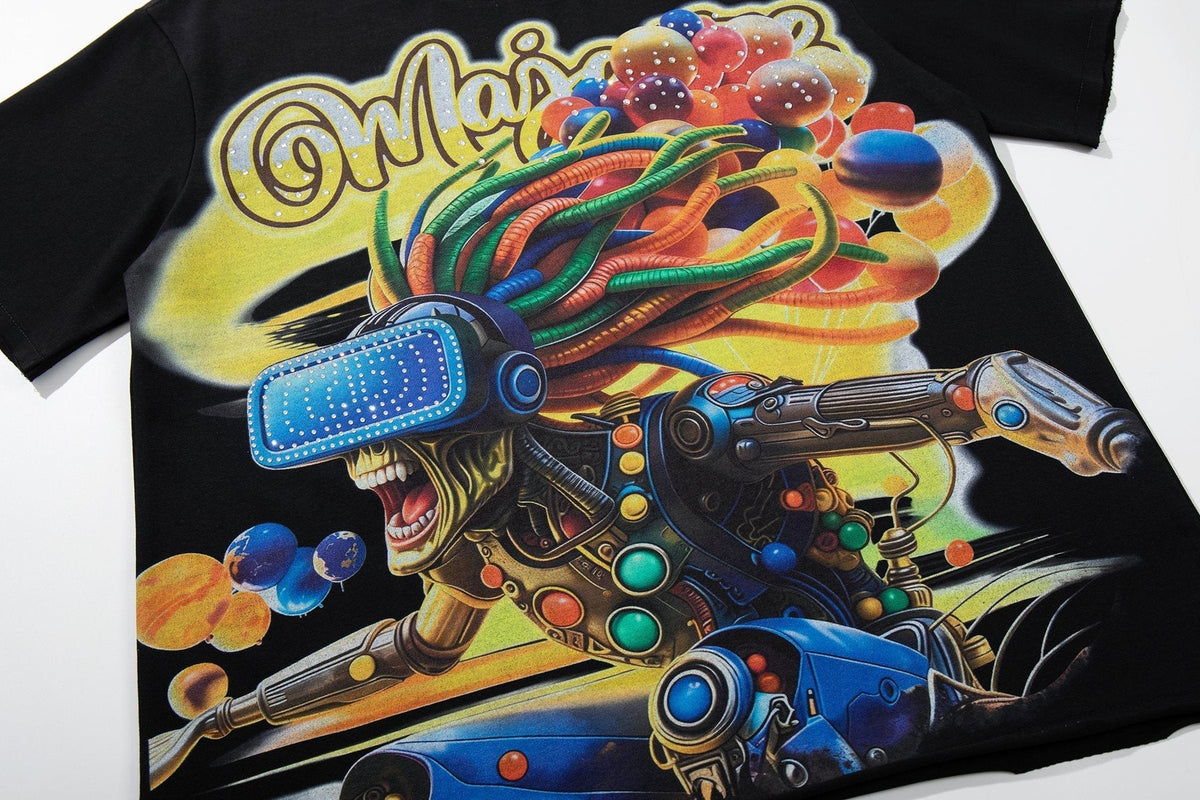MAJESTIK Color Artwork Graphic T-Shirt