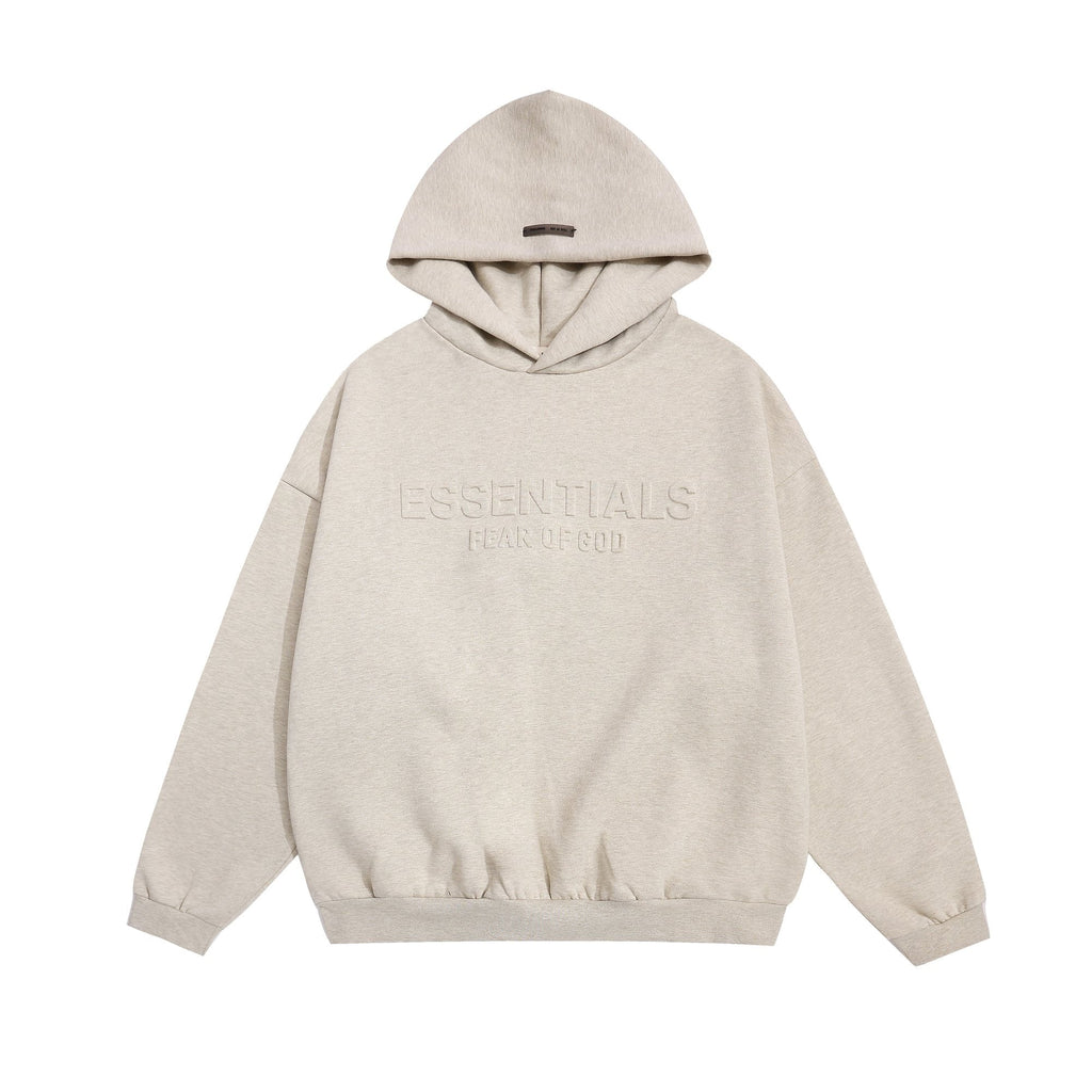 Fear of God Essentials Tonal Logo Light Grey Hoodie