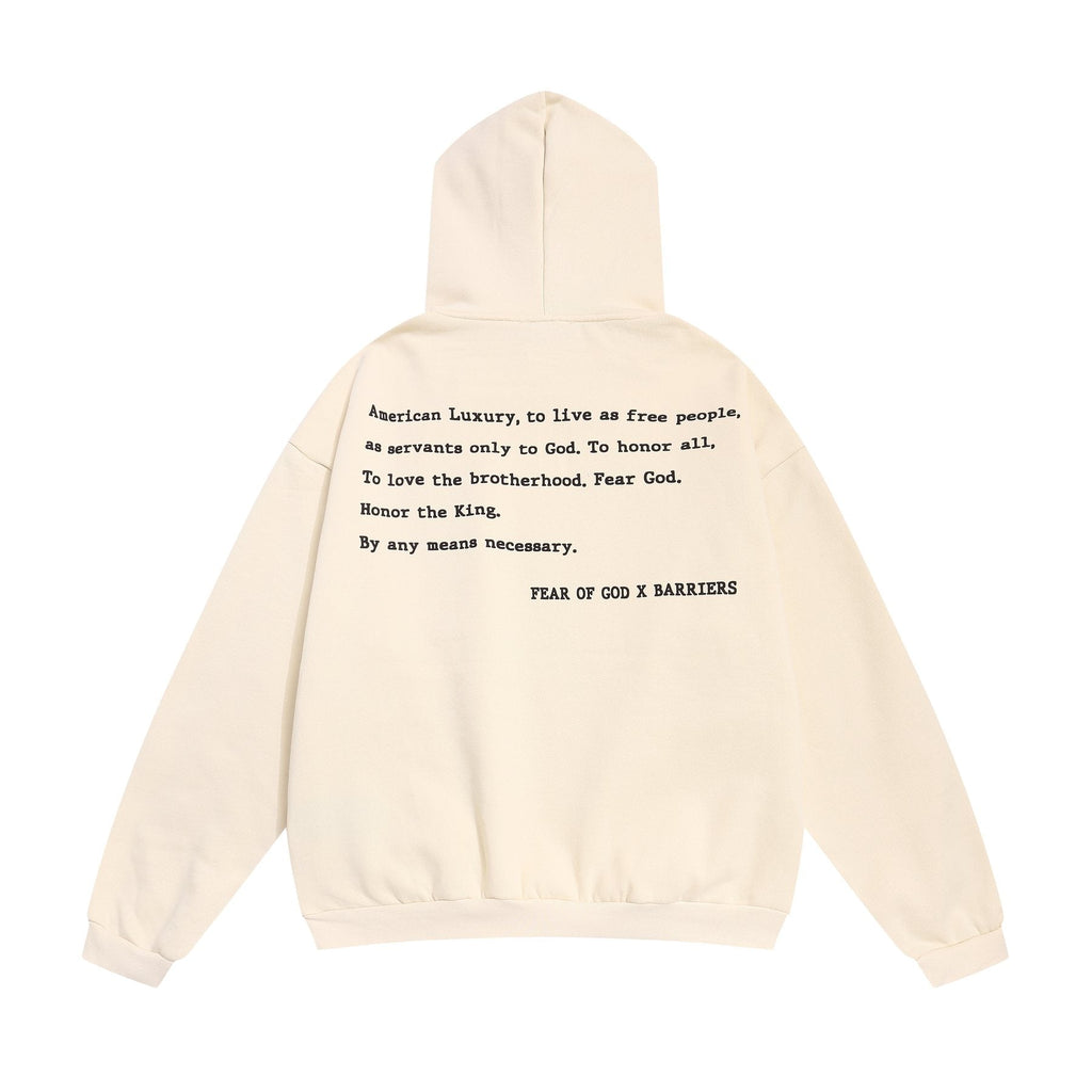 Fear of God x Barriers Front & Back Graphic Hoodie