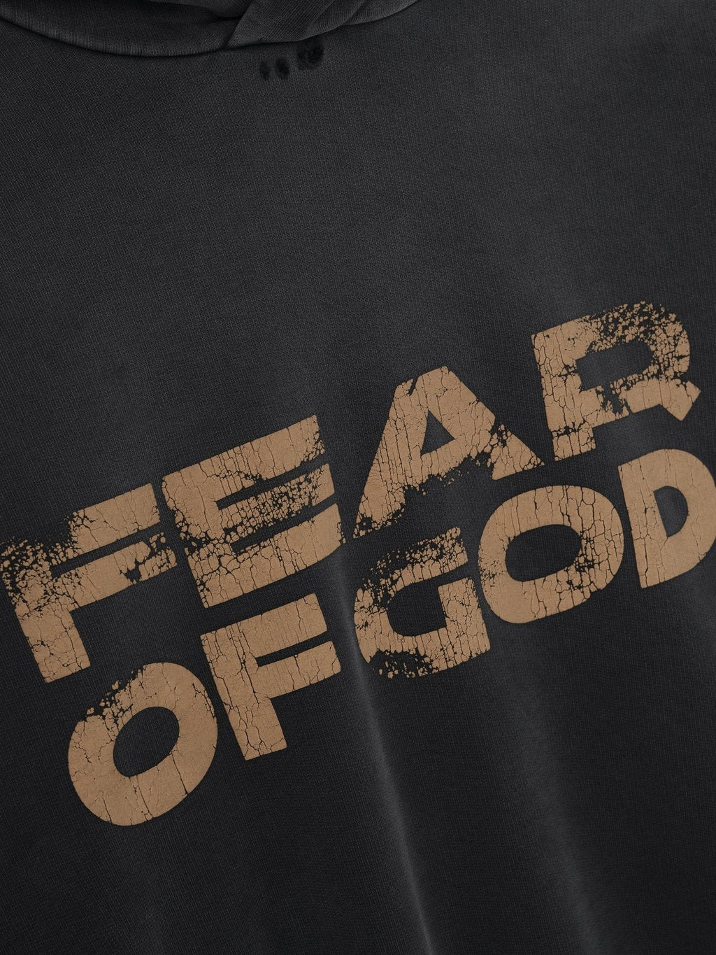 Fear of God Washed Black Pullover Hoodie
