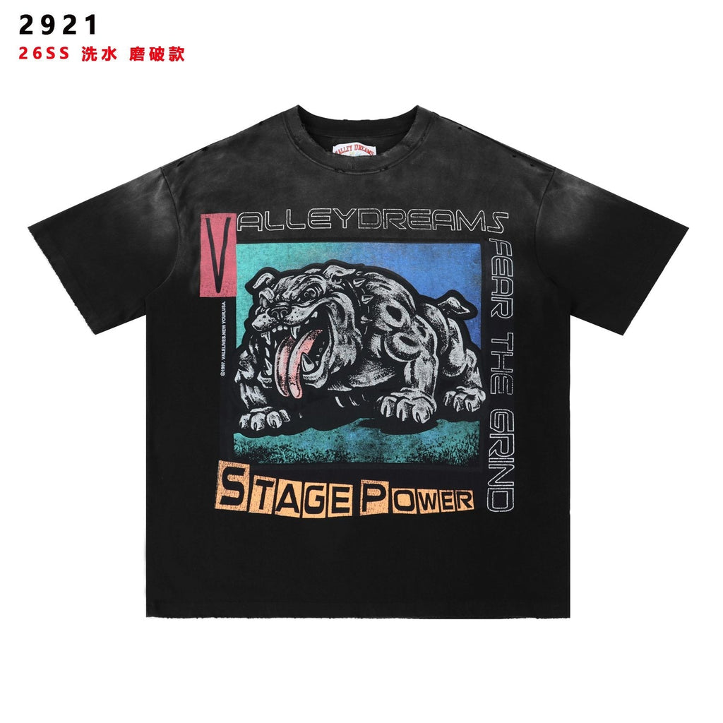 Valley Dreams Stage Power Bulldog Graphic T-Shirt
