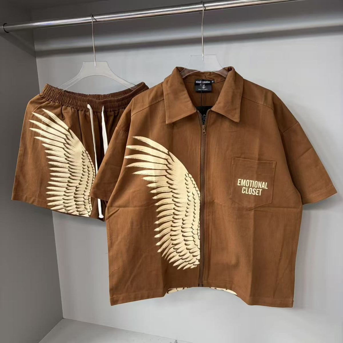 Emotional Closet Wing Graphic Short-Sleeve Set