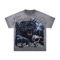 MAJESTIK Panther Skull Graphic T-Shirt