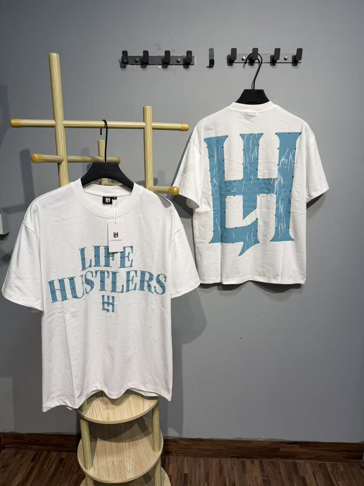 Life Hustlere Blue HH Graphic T-Shirt