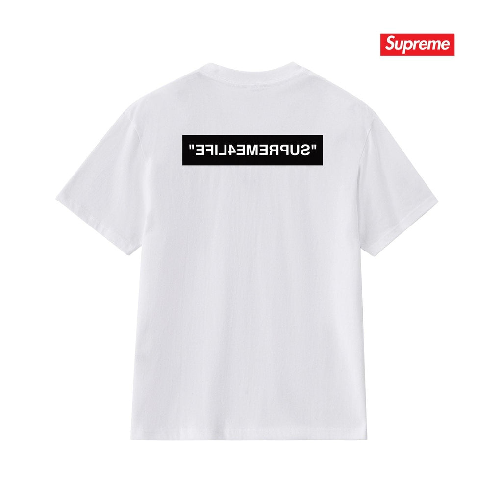 Supreme Front Chest and Back Graphic T-Shirt