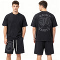 SAINT Vanity Washed Graphic Short-Sleeve Set