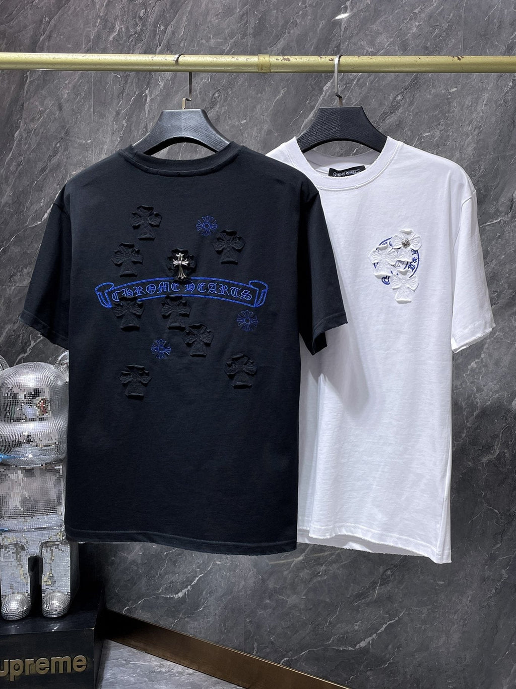 Chrome Hearts Cross Appliqué Graphic T-Shirt