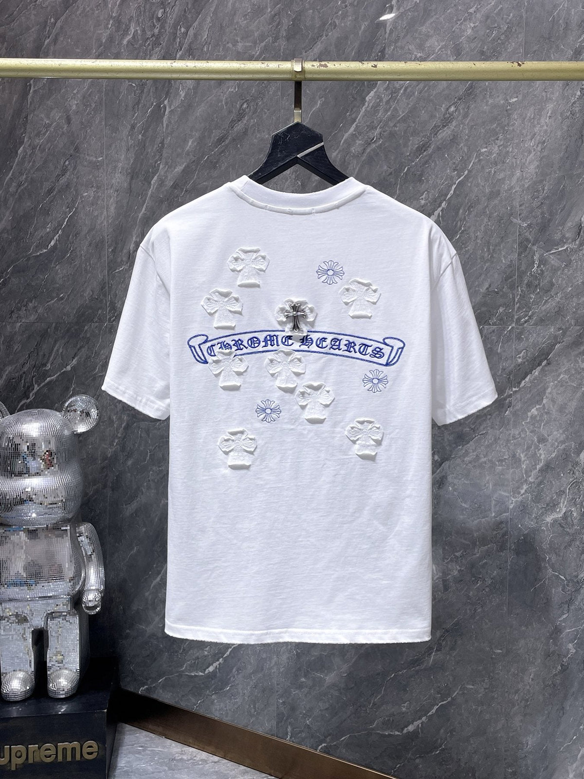 Chrome Hearts Cross Appliqué Graphic T-Shirt