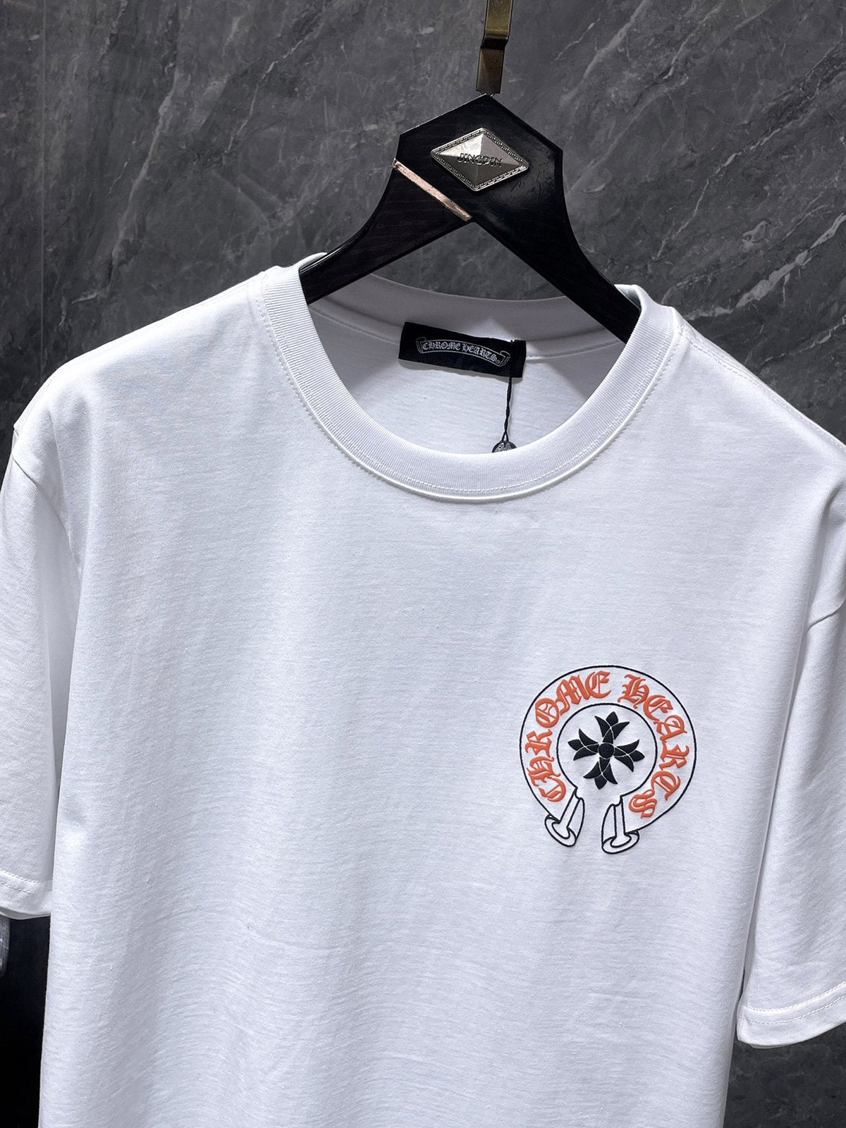 Chrome Hearts Splatter Horseshoe Graphic T-Shirt