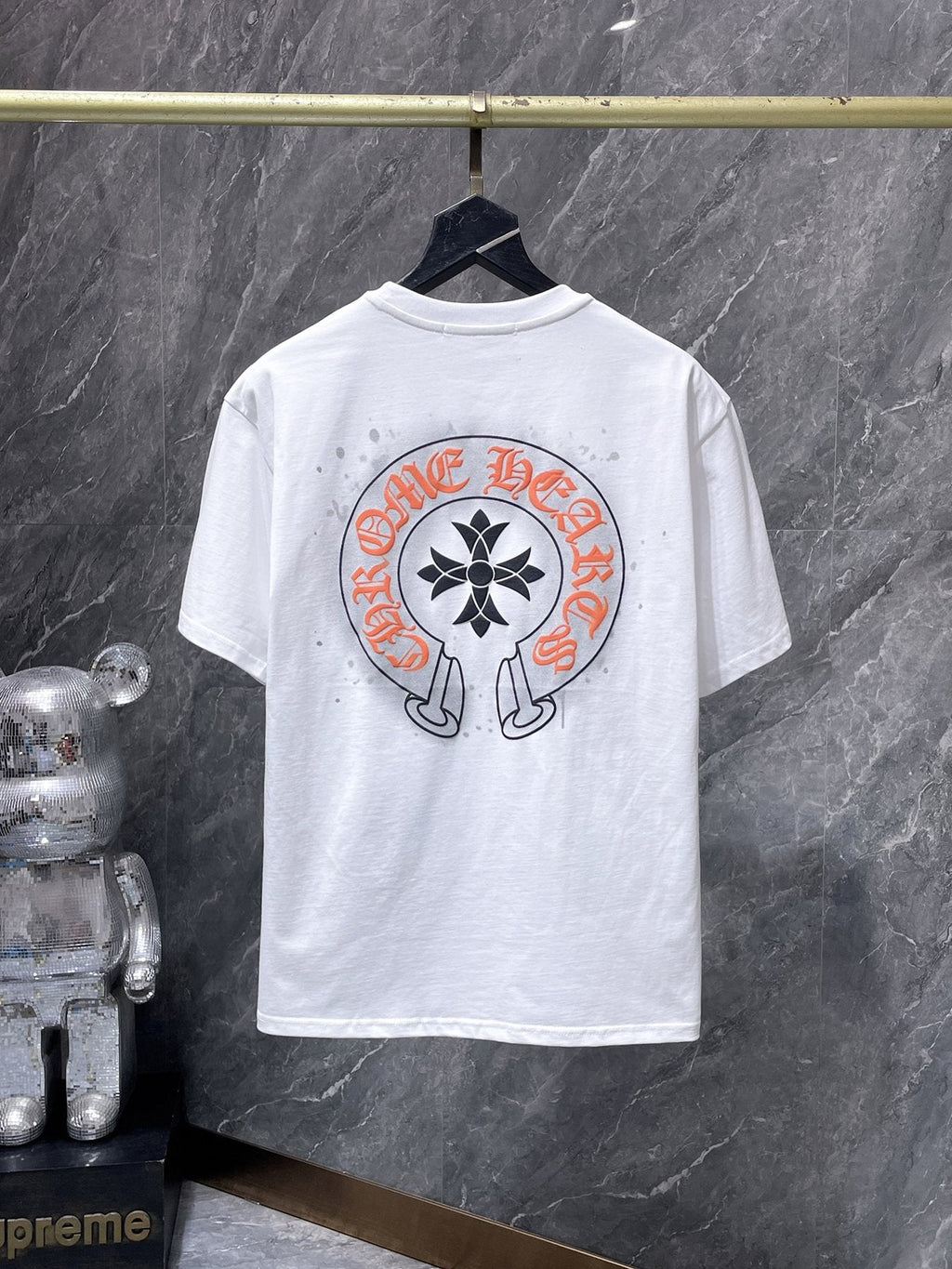 Chrome Hearts Splatter Horseshoe Graphic T-Shirt