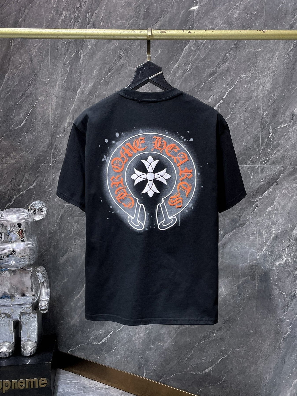 Chrome Hearts Splatter Horseshoe Graphic T-Shirt