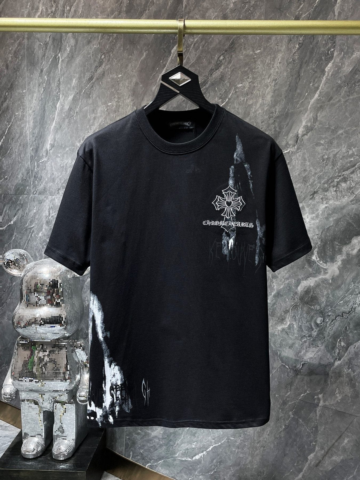Chrome Hearts Floral Cross Graphic T-Shirt