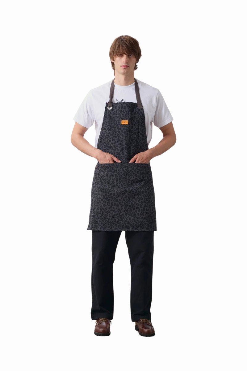 SERVICE WORKS PATTERNED APRON Black Leopard