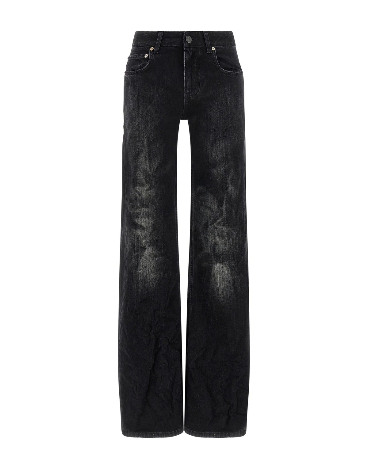 Balenciaga Black Wide Leg Jeans