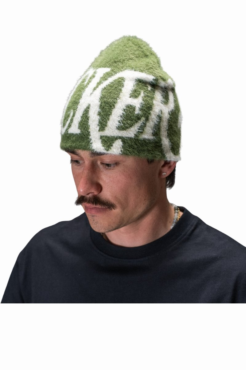 JACKER BLUE MOHAIR BEANIE Green