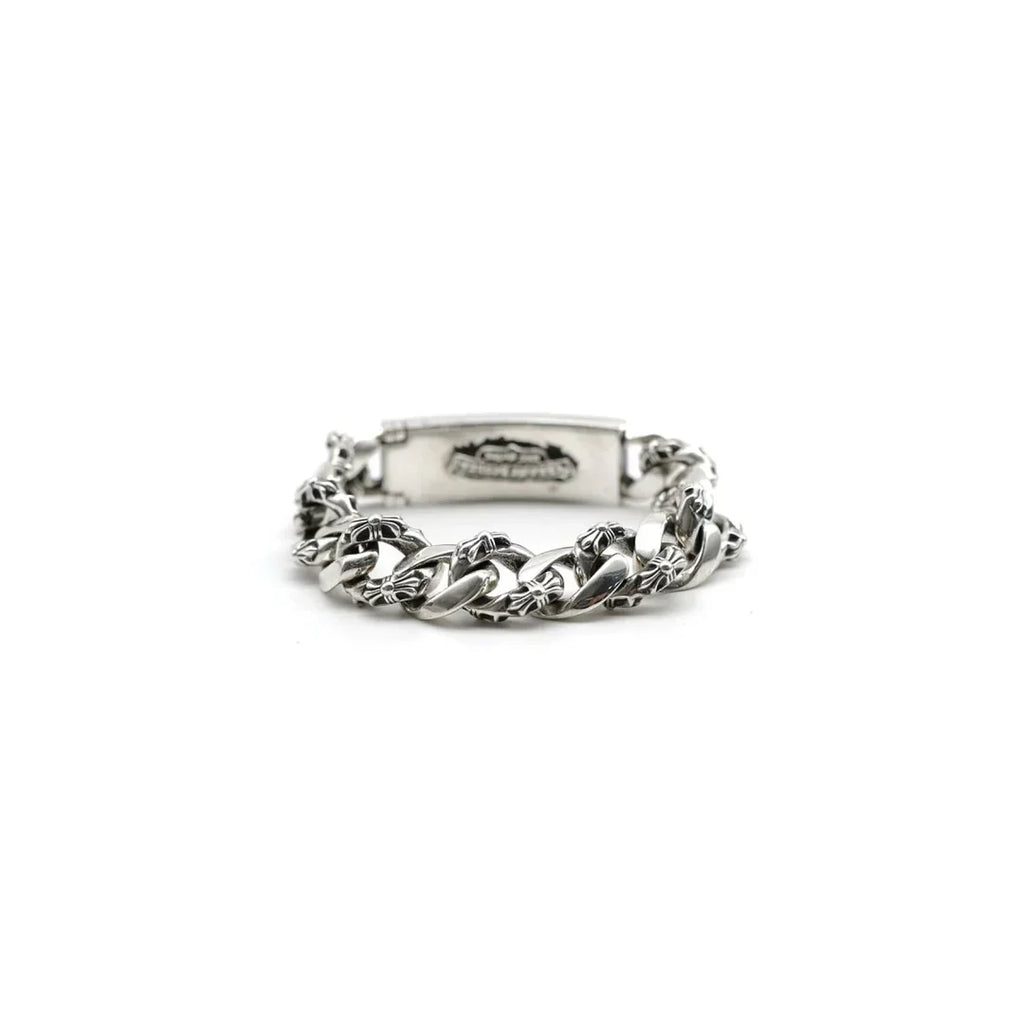 Chrome Hearts DAGGER ID FANCY LINK CLIP BRACELET -9