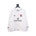 Balenciaga Miami Exclusive Soccer Zip Up Hoodie White