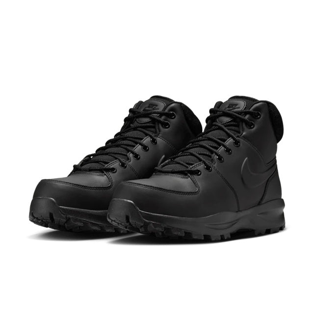 Men's Nike Manoa Leather Black/Black-Black (HF7095 001)