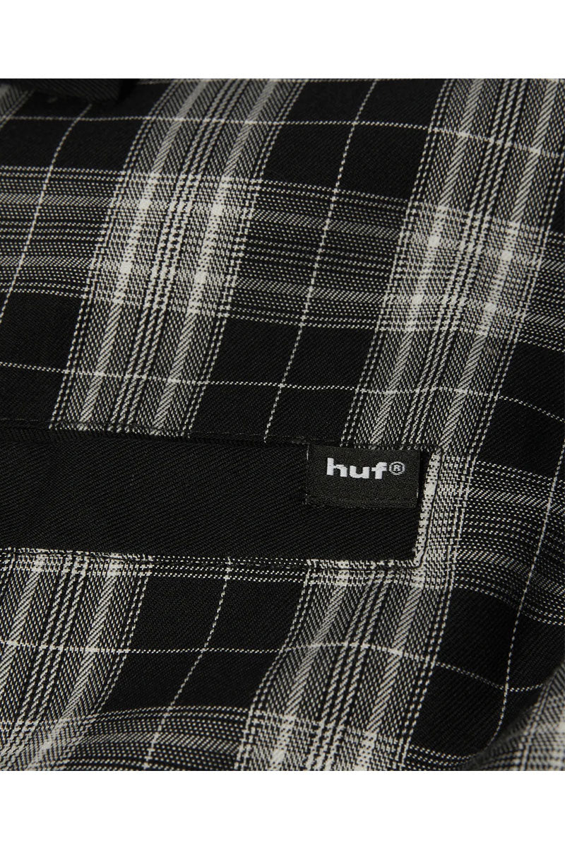 HUF COOLIDGE PLAID SHIRT L/S Black