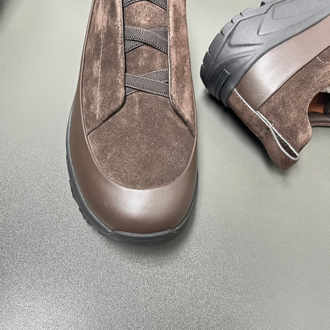 Zegna Triple Stitch™ Monte Suede Loafers – 2024 Collection