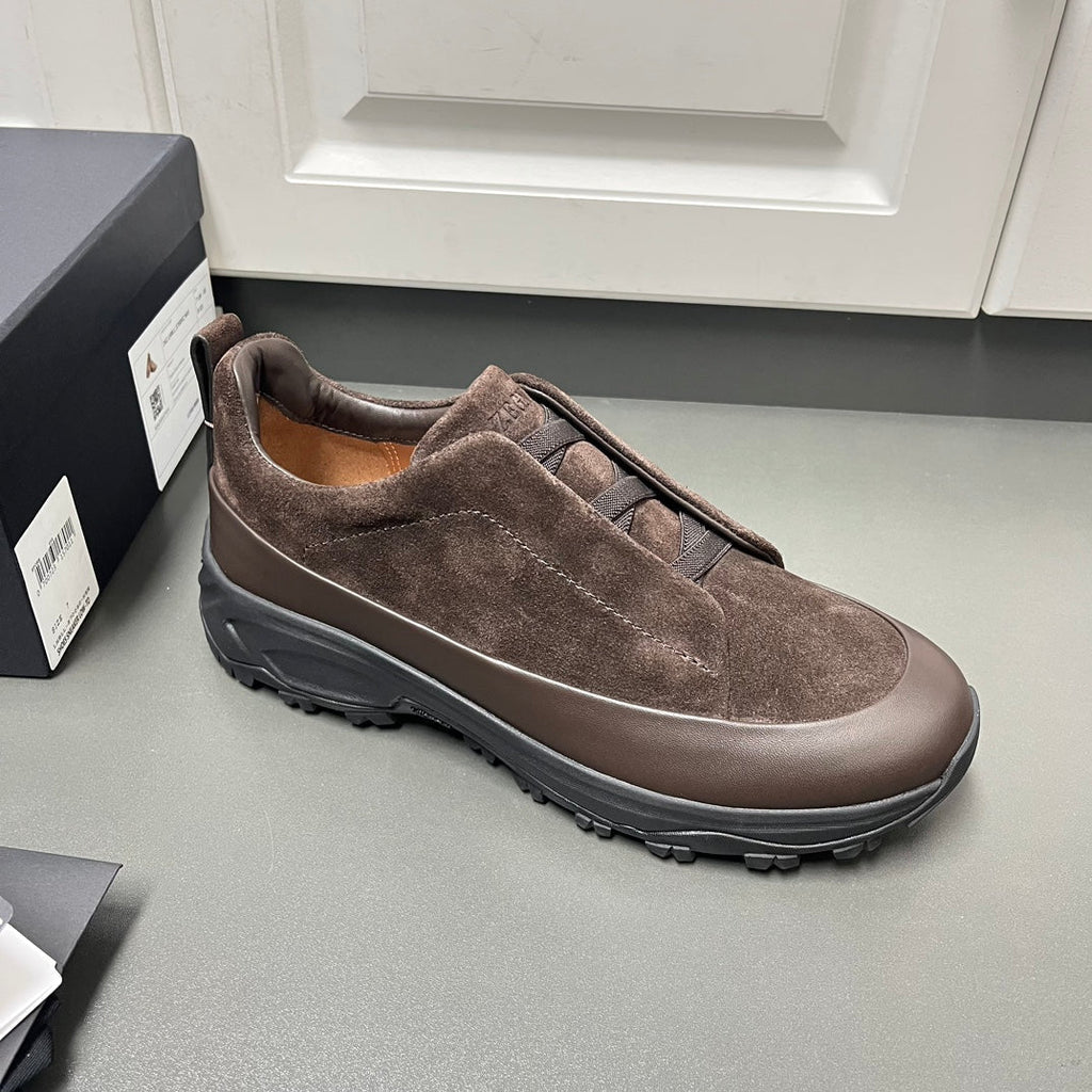 Zegna Triple Stitch™ Monte Suede Loafers – 2024 Collection