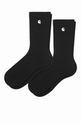 CARHARTT WIP MADISON PACK x2 SOCKS Black / White