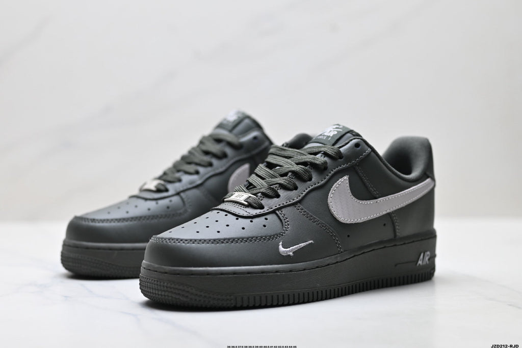 Nike Air Force 1 Low Charcoal Gray Unisex Sneakers Style 18