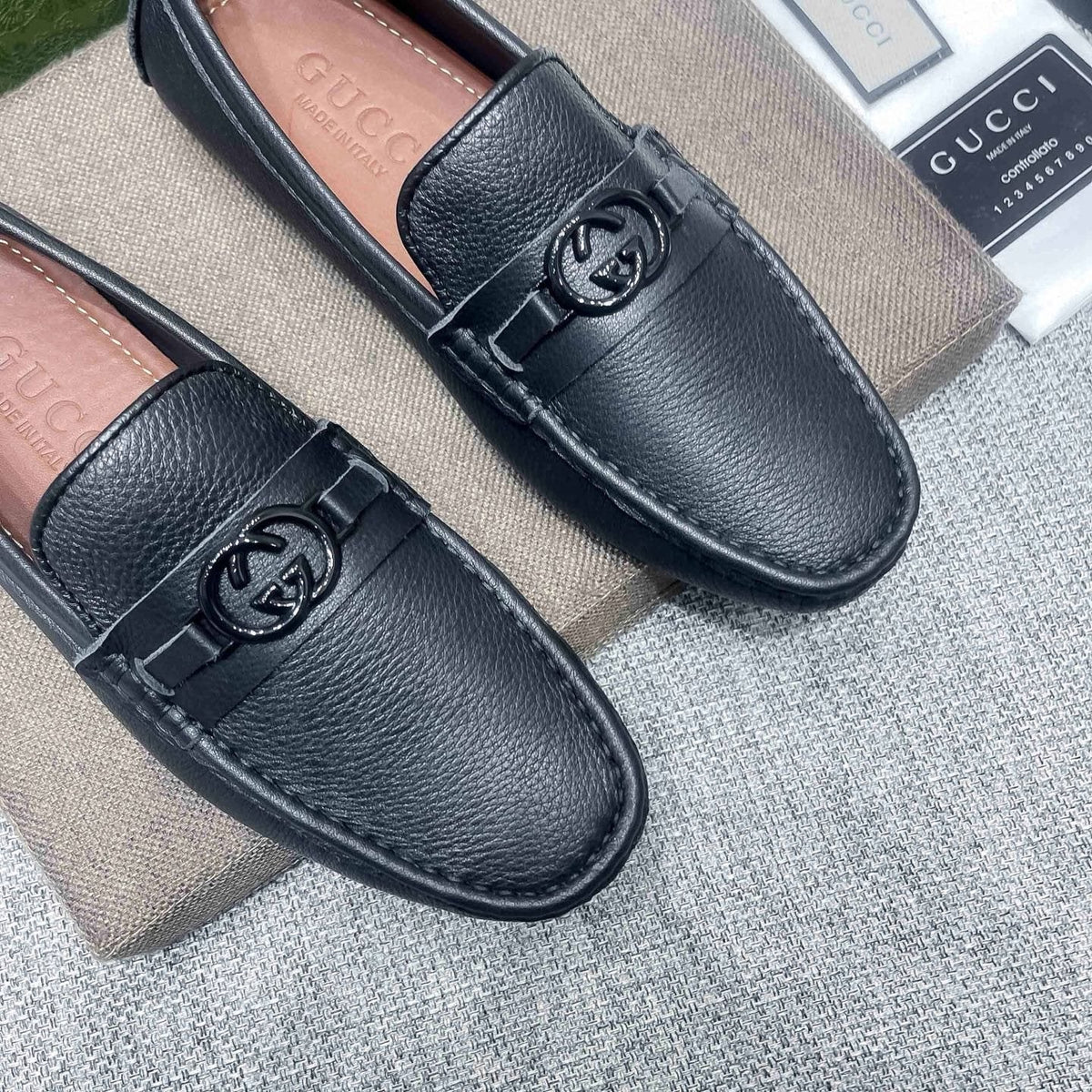 Gucci Black Hardware Loafers