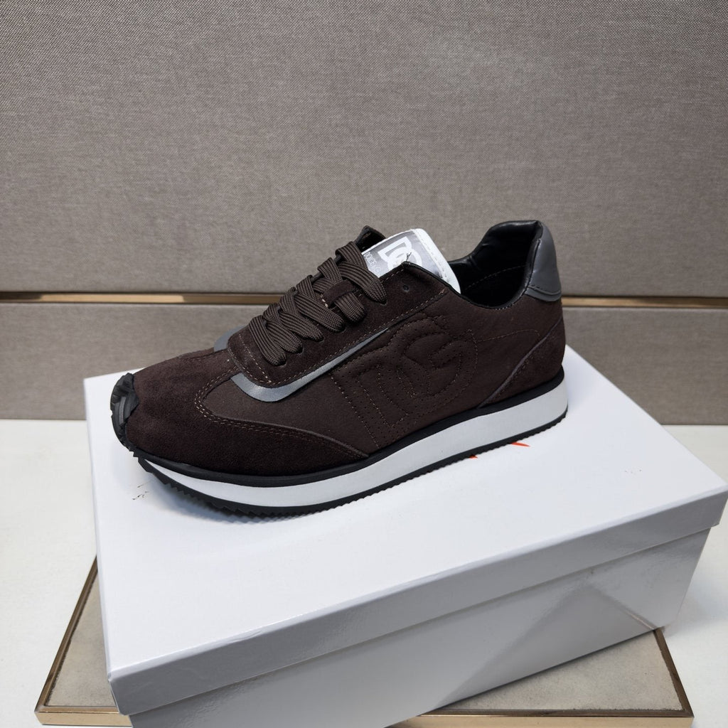 Dolce & Gabbana Dark Brown Low-Top Sneakers