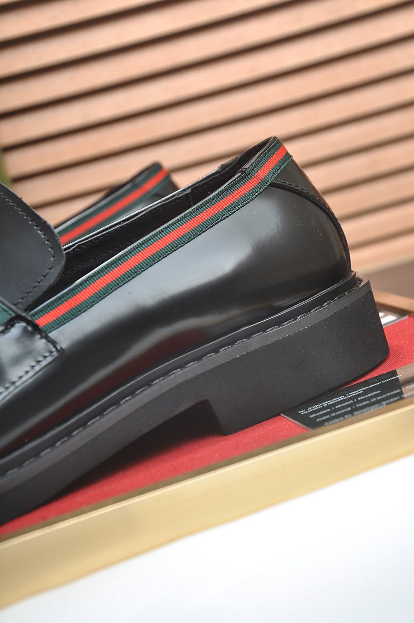 Gucci Dark Brown Horsebit Loafers