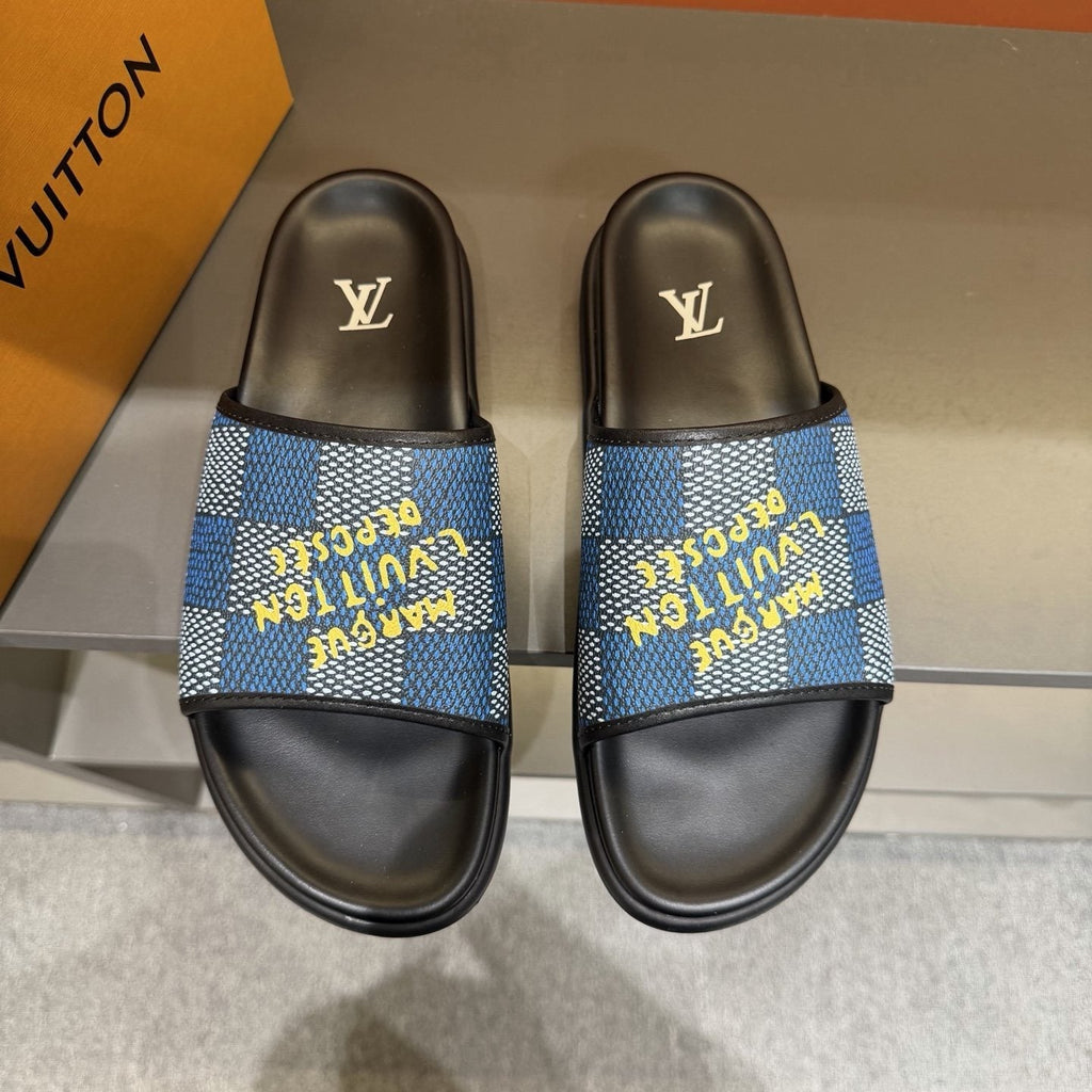 Louis Vuitton Patterned Strap Slides