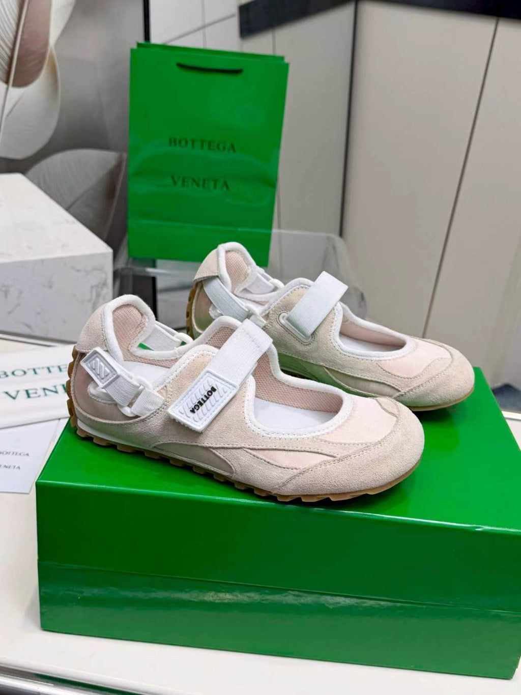 Bottega Veneta Buckled Strap Low-Top Sneakers