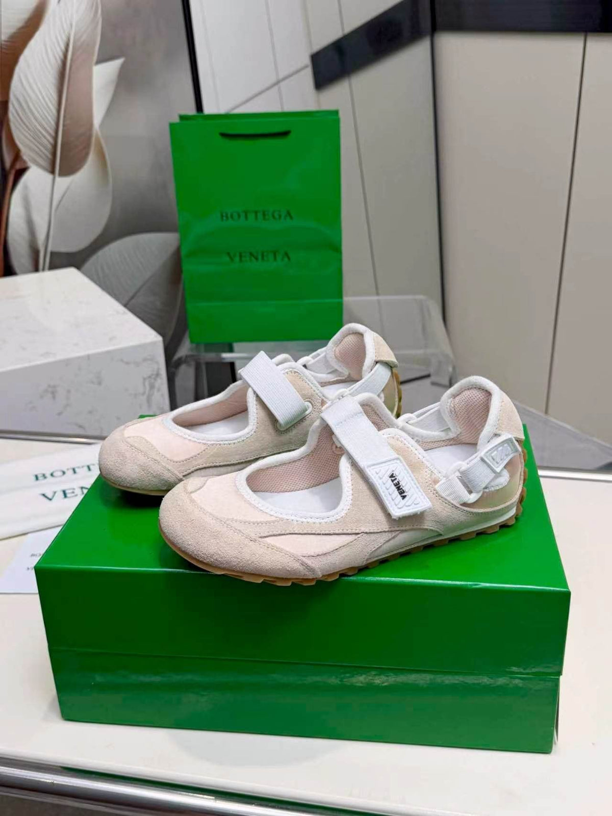 Bottega Veneta Buckled Strap Low-Top Sneakers