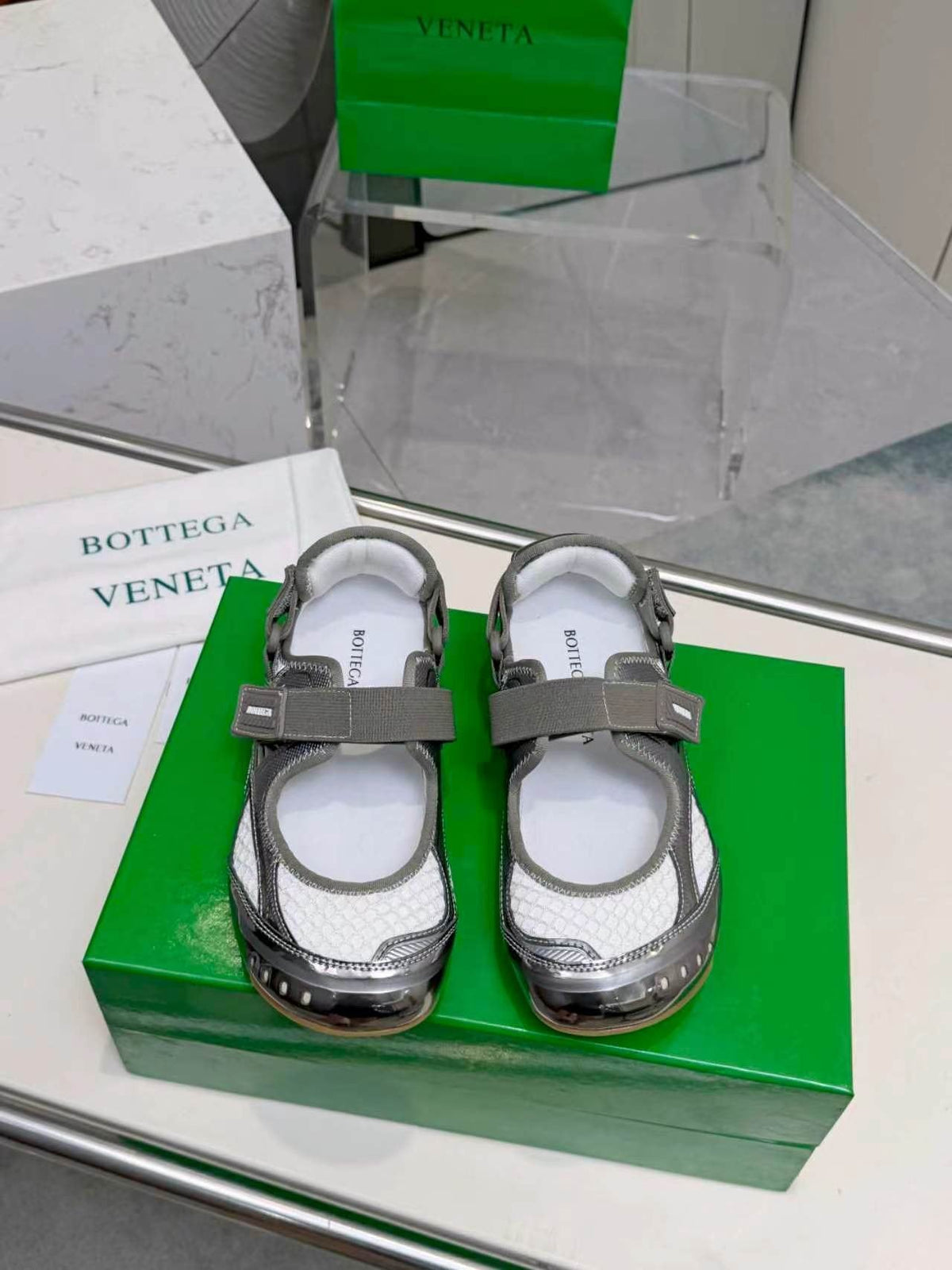 Bottega Veneta Buckled Strap Low-Top Sneakers