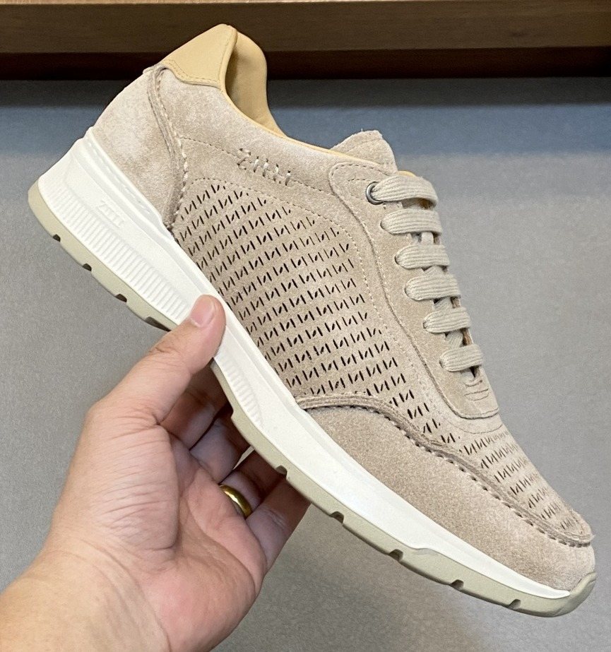 Zilli Men's Textured Lace-Up Sneakers