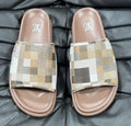 Louis Vuitton Checkered Slide Sandals
