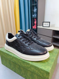 Gucci Men's Embossed Low-Top Sneakers