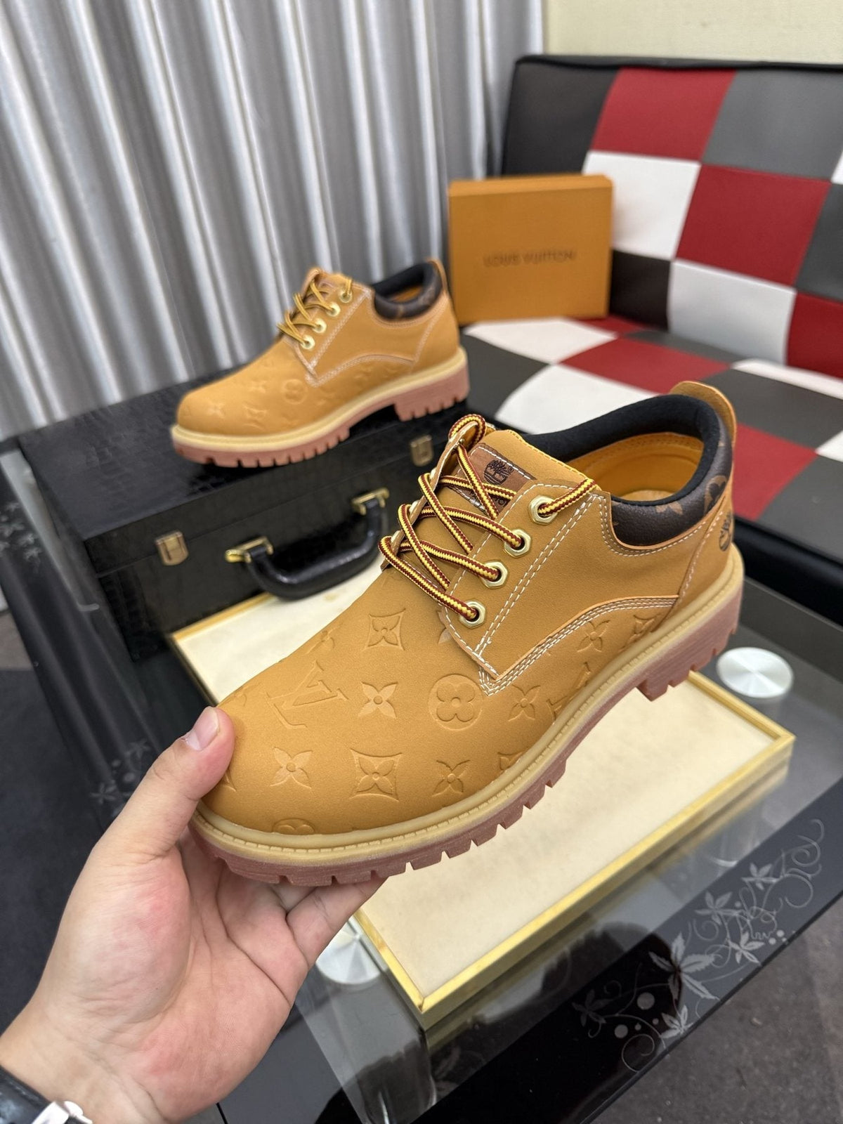 Timberland Patterned Lug Sole Lace-Up Boots