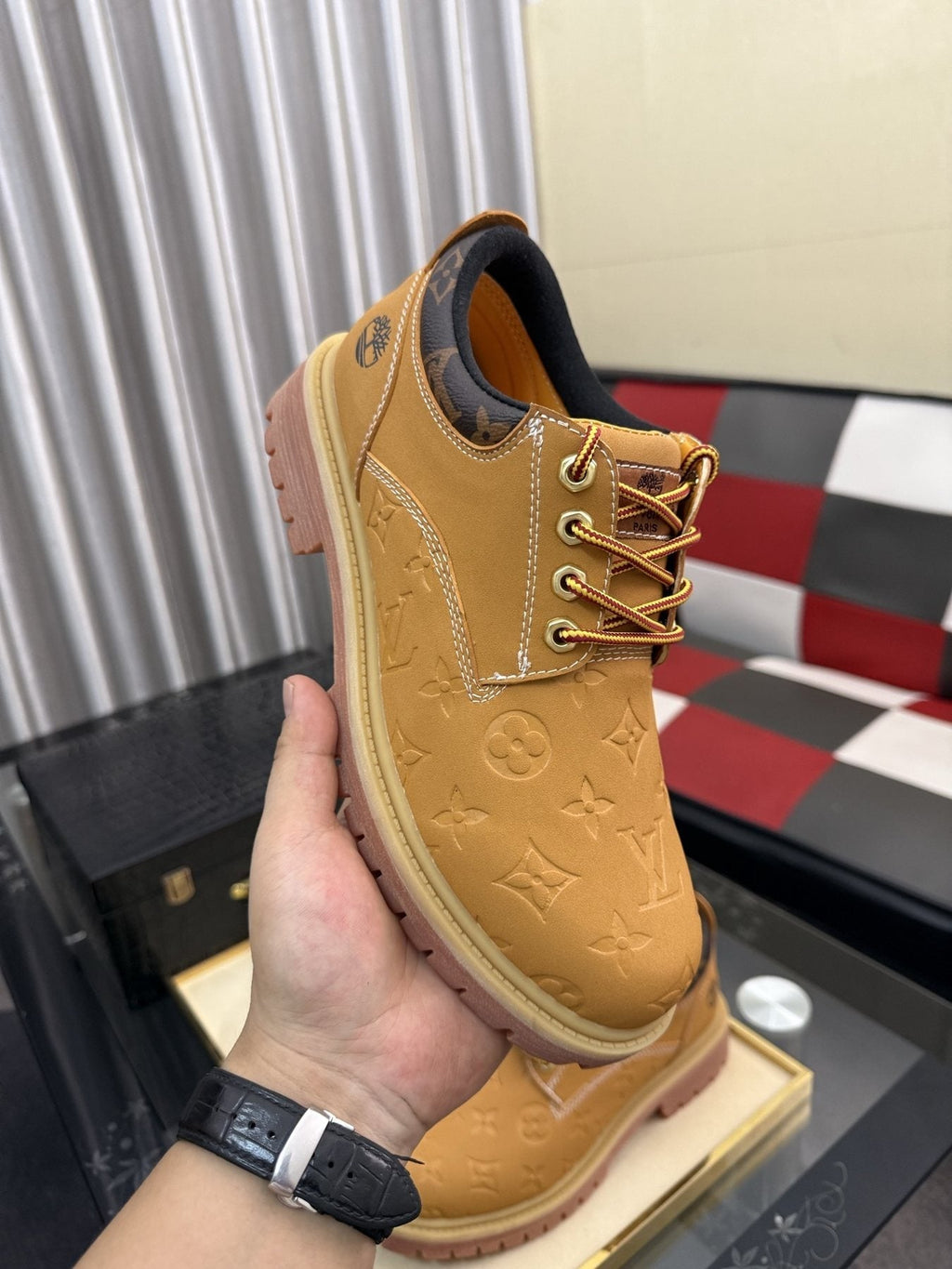 Timberland Patterned Lug Sole Lace-Up Boots