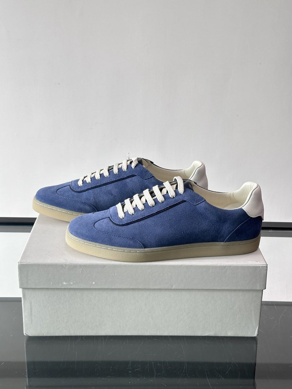 Brunello Cucinelli Men's Off-White Low-Top Sneakers