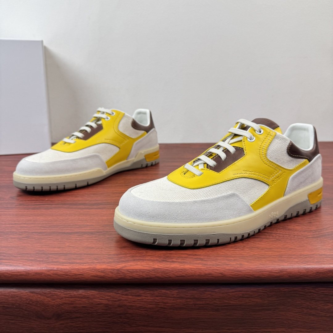 Berluti Paneled Low-Top Sneakers
