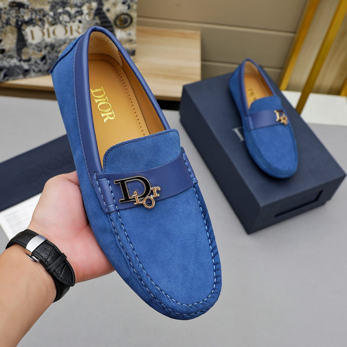 Dior Metal Hardware Loafers