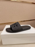 Dolce & Gabbana Men's Raised Logo Slide Sandals