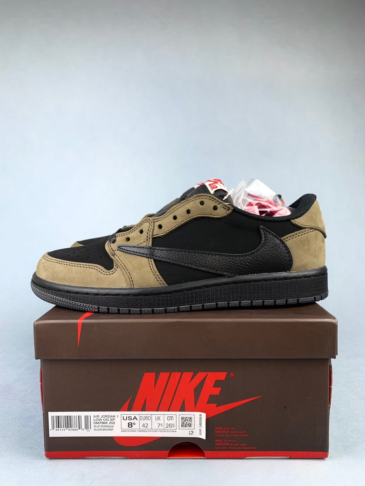 Air Jordan 1 Low OG SP Velvet Brown ts Unisex Sneakers DM7866-202