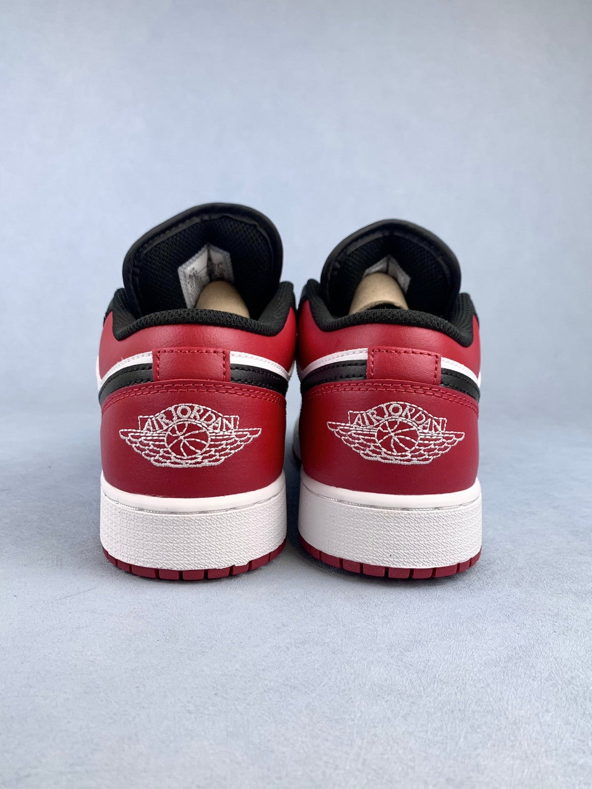 Air Jordan 1 Low Black/Red Toe 553558-161, 553560-612 Unisex Sneakers