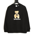 Burberry Teddy Bear Lettering Crewneck Sweatshirt - Black
